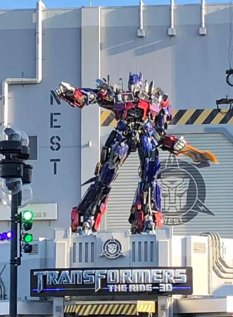 What to pack Universal Studios Transformers