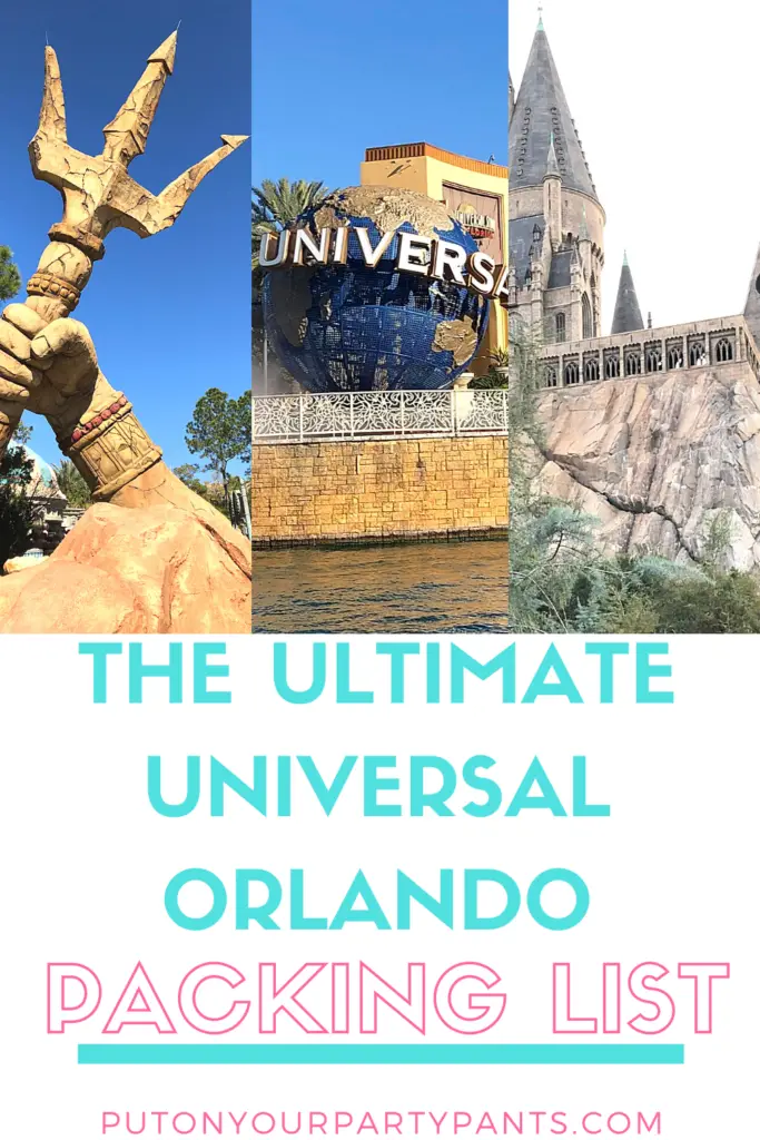 Universal Orlando Packing List Pin
