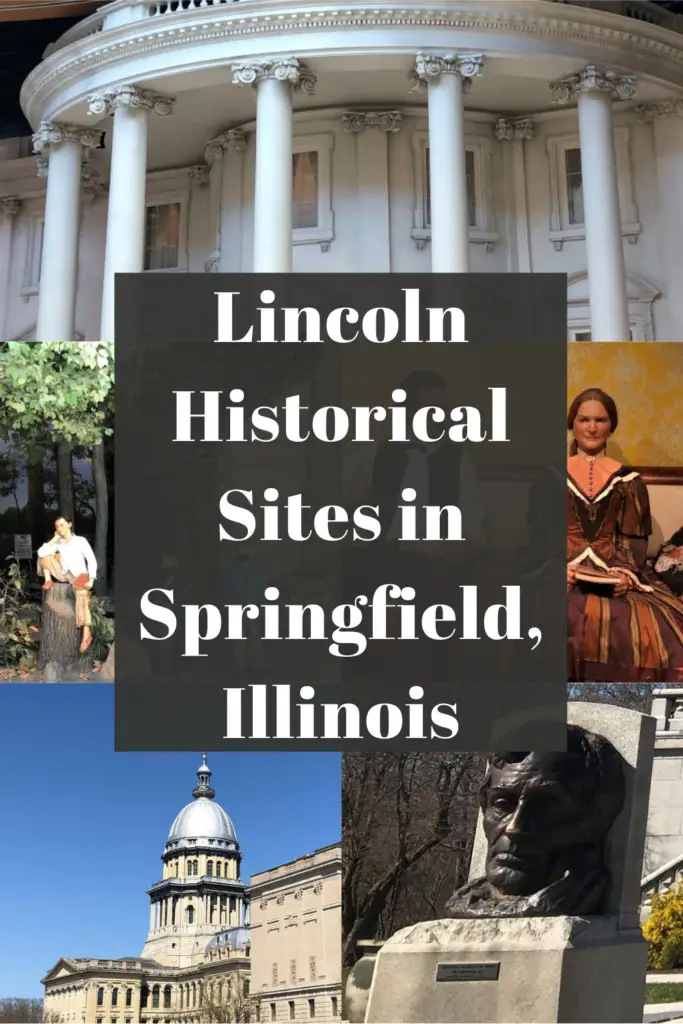 Lincoln Historical Sites in Springfield Illinois Pin