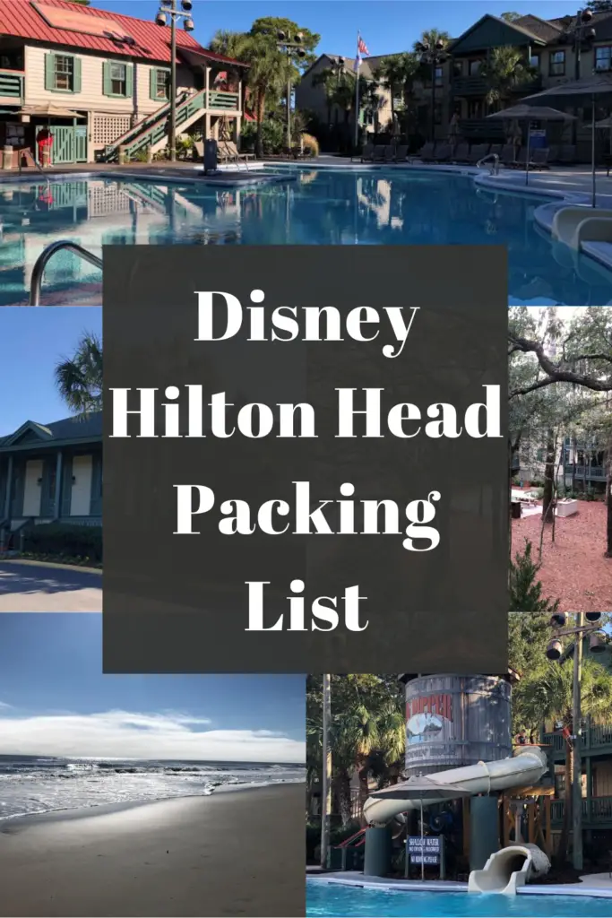 Disney Hilton Head Packing List Pin