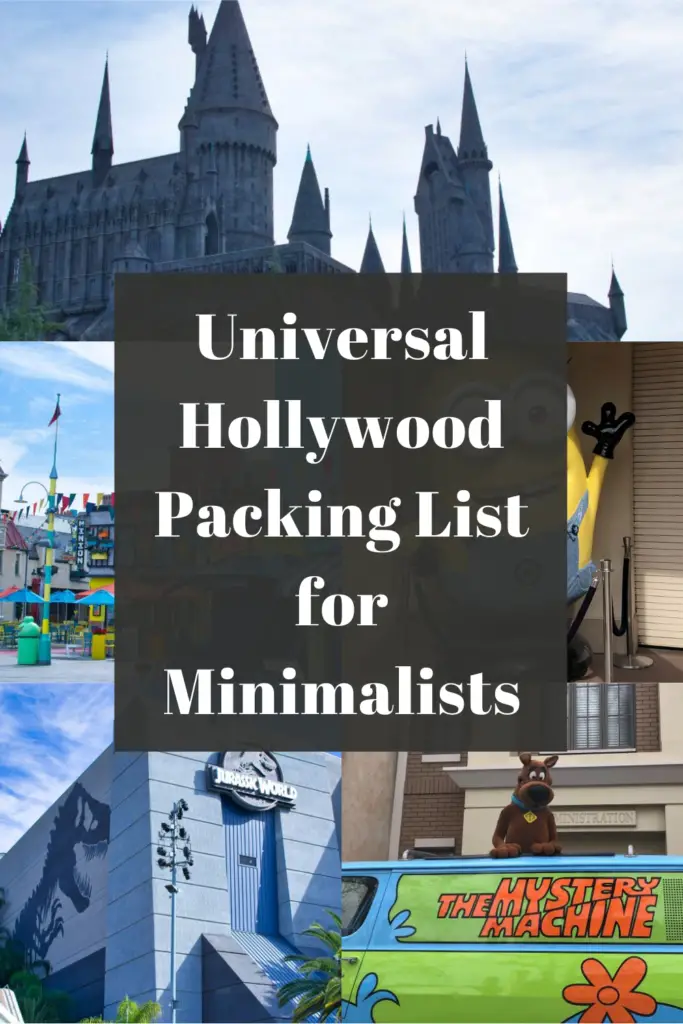 Universal Hollywood Packing List Pin
