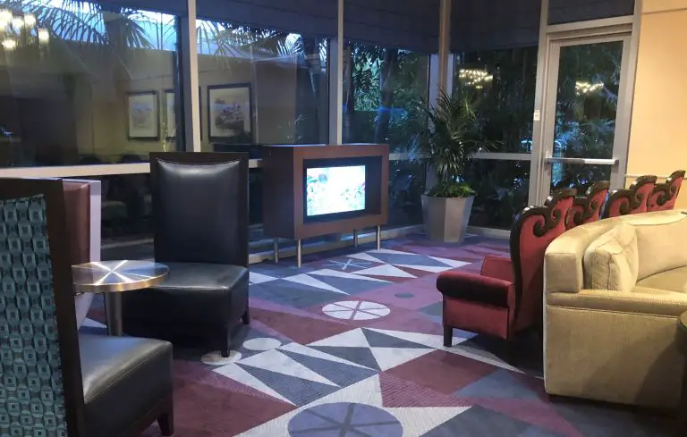 disneyland hotel interior lobby