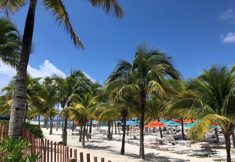 beach umbrellas