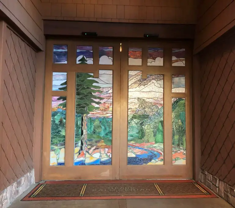 grand californian hotel stained glass door