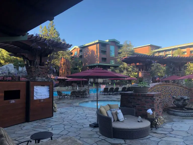 grand californian sitting area and pool