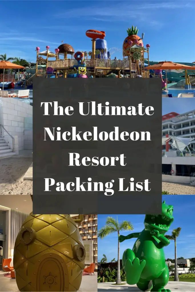nickelodeon resort packing list pin