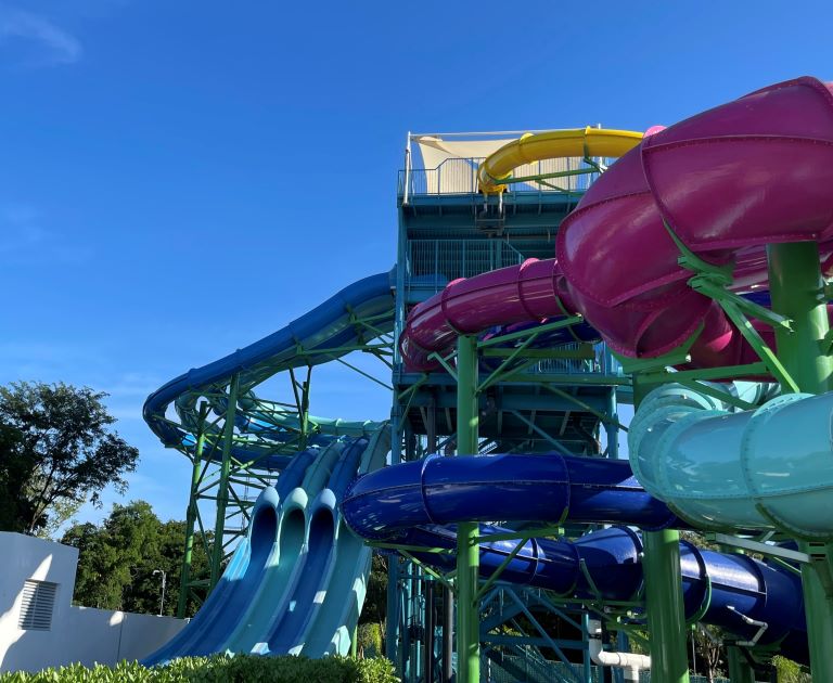 water slides