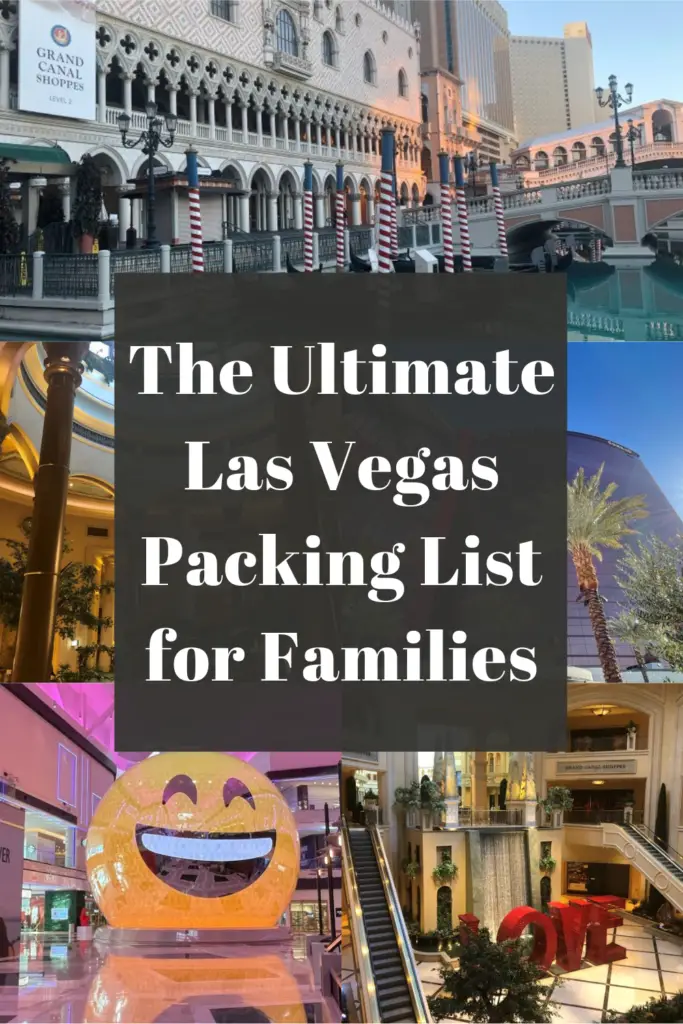 Las Vegas Packing List for Families pin