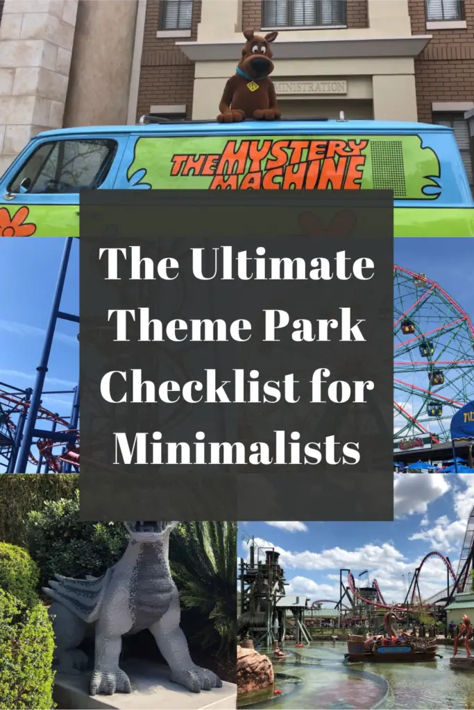 The Ultimate Theme Park Checklist for Minimalists Pin
