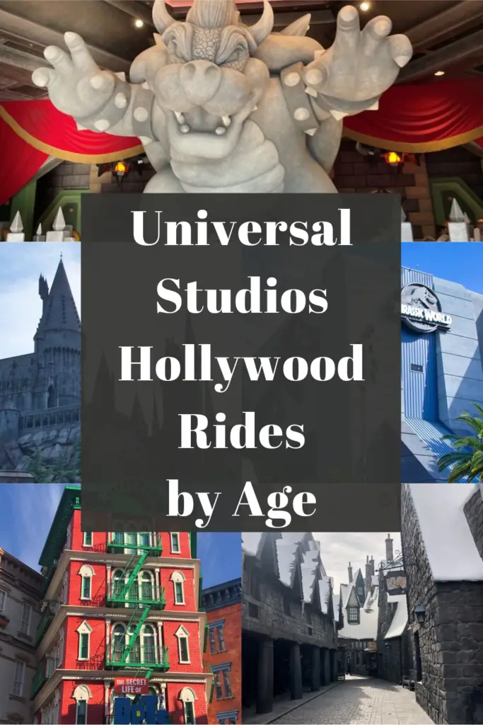 universal studios hollywood rides by age