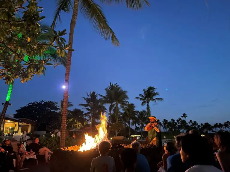 disney's aulani resort campfire with uncle