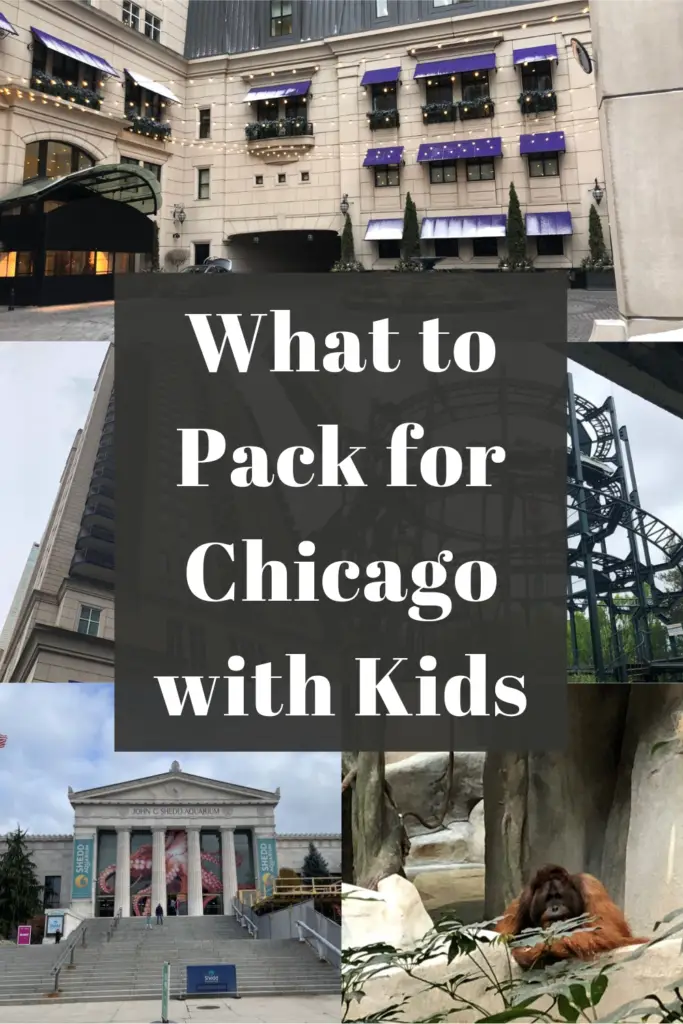 what to pack for chicago with kids pin