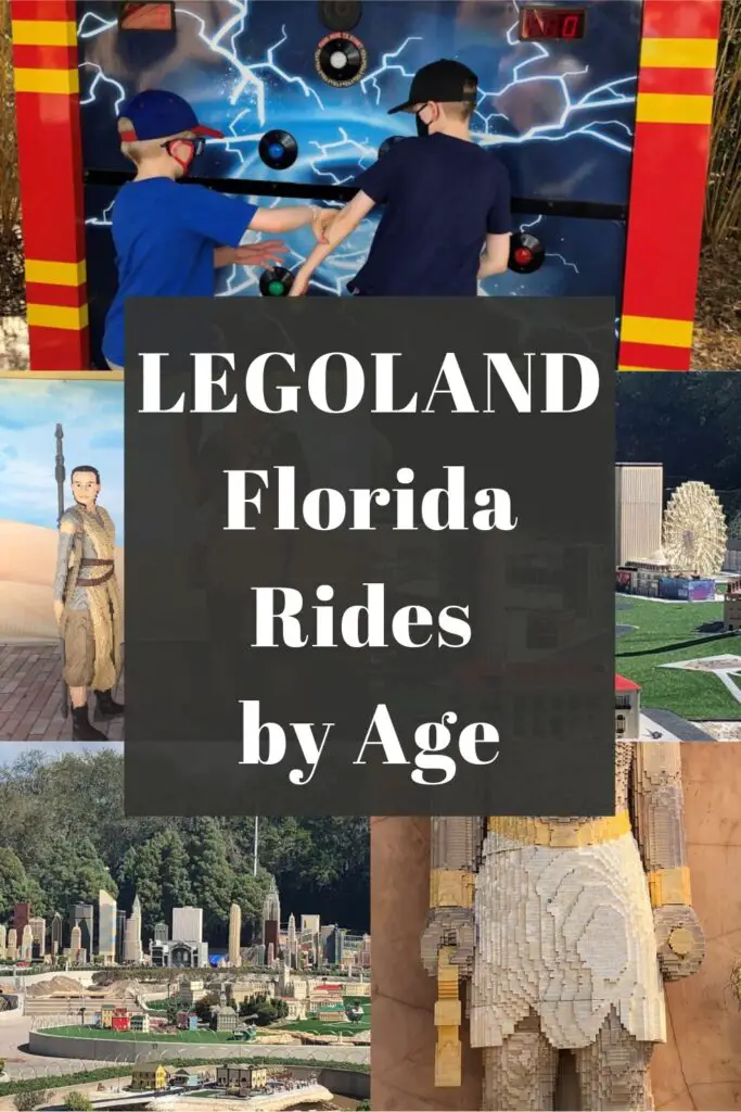 LEGOLAND Florida rides by age pin